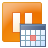 The icon for a waiting timer workflow schema element.